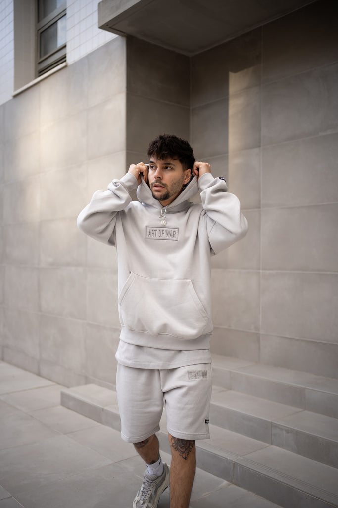 Silver grey hoodie sale